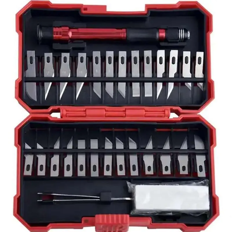 Herramientas Manuales,Set Bisturi Cortante Tipo Lapiz Con Cuchillas Metal Manualidades