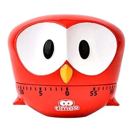 Timer Temporizadores,Timer Cocina Con Forma De Buho Retro Reloj Temporizador A Cuerda