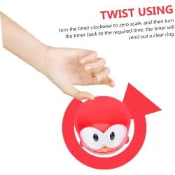 Timer Temporizadores,Timer Cocina Con Forma De Buho Retro Reloj Temporizador A Cuerda