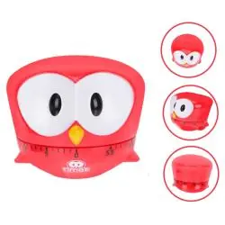 Timer Temporizadores,Timer Cocina Con Forma De Buho Retro Reloj Temporizador A Cuerda