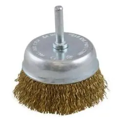 Otros,Disco Escobilla Alambre Acero Chascon Cerdas Metal Pulido Oxido Pintura - Cono Taladro