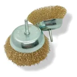 Otros,Disco Escobilla Alambre Acero Chascon Cerdas Metal Pulido Oxido Pintura - Cono Taladro