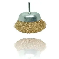 Otros,Disco Escobilla Alambre Acero Chascon Cerdas Metal Pulido Oxido Pintura - Cono Taladro