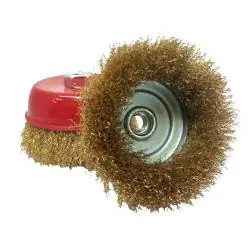 Otros,Disco Escobilla Alambre Acero Chascon Cerdas Metal Pulido Oxido Pintura - Esmeril