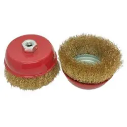 Otros,Disco Escobilla Alambre Acero Chascon Cerdas Metal Pulido Oxido Pintura - Esmeril