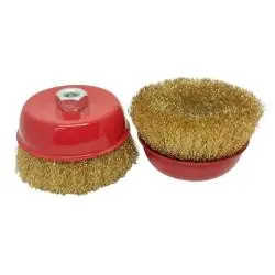 Otros,Disco Escobilla Alambre Acero Chascon Cerdas Metal Pulido Oxido Pintura - Esmeril