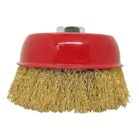 Otros,Disco Escobilla Alambre Acero Chascon Cerdas Metal Pulido Oxido Pintura - Esmeril