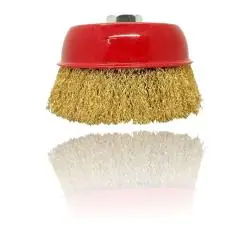 Otros,Disco Escobilla Alambre Acero Chascon Cerdas Metal Pulido Oxido Pintura - Esmeril