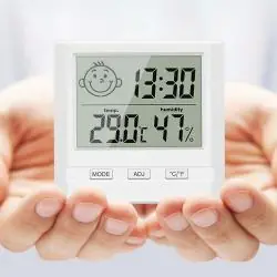 Termómetros e Higrómetros,Termohigrometro Medidor De Temperatura Y Humedad Digital
