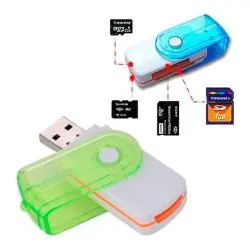 Accesorios Almacenamiento,Adaptador Lector Usb De Tarjetas De Memoria Sd Micro Sd