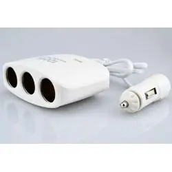 Otros,Adaptador Splitter Hub De Encendedor De Auto + Puerto Usb - Cable 120w