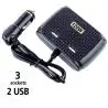 Otros,Adaptador Splitter Hub De Encendedor De Auto + Puerto Usb - Cable 120w