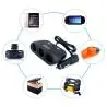 Otros,Adaptador Splitter Hub De Encendedor De Auto + Puerto Usb - Cable 120w