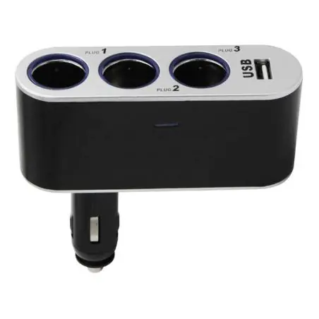 Otros,Adaptador Splitter Hub De Encendedor De Auto + Puerto Usb - Rigido