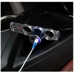Otros,Adaptador Splitter Hub De Encendedor De Auto + Puerto Usb - Rigido