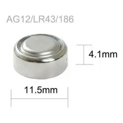 Pilas y Baterias,10X Set Pila Ag12 Boton Lr43 Lr186 Reloj Linterna