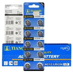 Pilas y Baterias,10X Set Pila Ag12 Boton Lr43 Lr186 Reloj Linterna