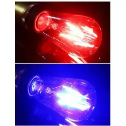 Iluminación de Fiestas,3X Ampolleta LED Vintage Color Fiesta Luz colores Retro Decoracion