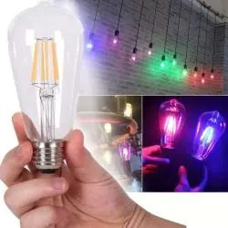 Iluminación de Fiestas,3X Ampolleta LED Vintage Color Fiesta Luz colores Retro Decoracion