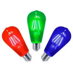 Iluminación de Fiestas,3X Ampolleta LED Vintage Color Fiesta Luz colores Retro Decoracion