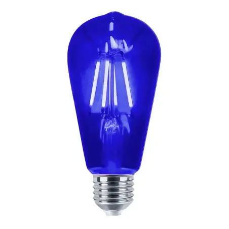 Iluminación de Fiestas,Ampolleta Vintage Luz Led Colores Fiesta Retro Decoracion - Azul