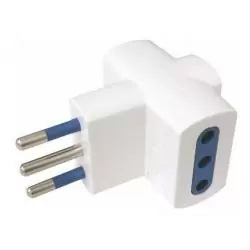 Interruptores y Enchufes,Enchufe Triple Ladron Corriente Toma Electrica Adaptador AC 220v