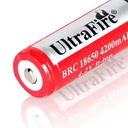 Pilas y Baterias,6X Pack Pila Recargable 18650 Bateria Mah Linterna Vapeador