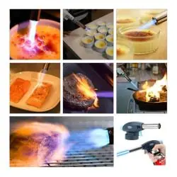 Otros,Soplete Flameado Gratinado Cocina Dorado Recargable Quemador