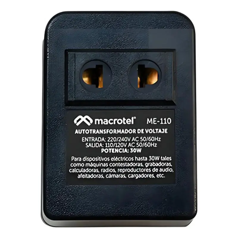 Cargador de Parlantes y Otros,Transformador Convertidor Conversor De Corriente 220v A 110v - 30w Mcrol