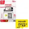 Tarjeta Flash Micro SD,Tarjeta Memoria 16gb Micro Sd Maxell Original + Adaptador Sd