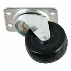 Otros,4x Rueda Mueble Carro Giratoria 4cm Zincada 40mm Placa Base