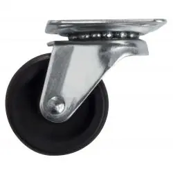 Otros,4x Rueda Mueble Carro Giratoria 4cm Zincada 40mm Placa Base