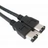 Adaptadores y Cables,Cable Firewire Ieee1394 6p/6p 400mbps Minidv 6 Pin A 6 Pin
