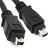 Adaptadores y Cables,Cable Firewire Ieee1394 4p/4p 400mbps Minidv 4 Pin A 4 Pin