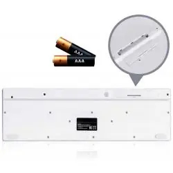 Kit Teclado + Mouse,Kit Mouse Teclado Inalambrico Para Pc Notebook Usb Pilas Blanco k-6