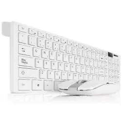 Kit Teclado + Mouse,Kit Mouse Teclado Inalambrico Para Pc Notebook Usb Pilas Blanco k-6