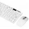 Kit Teclado + Mouse,Kit Mouse Teclado Inalambrico Para Pc Notebook Usb Pilas Blanco k-6