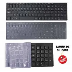 Kit Teclado + Mouse,Kit Mouse Teclado Inalambrico Para Pc Notebook Usb Pilas Blanco k-6