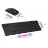 Kit Teclado + Mouse,Kit Mouse Teclado Inalambrico Para Pc Notebook Usb Pilas NEGRO k-6