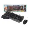Kit Teclado + Mouse,Set Mouse Teclado Alambrico Cable Usb Gamer Rgb Pc Notebook - KT660