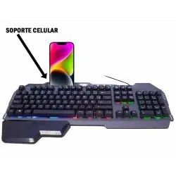 Kit Teclado + Mouse,Set Mouse Teclado Alambrico Cable Usb Gamer Rgb Pc Notebook - KT660