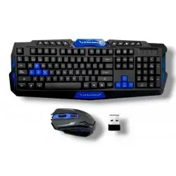 Kit Teclado + Mouse,Kit Teclado Mouse Gamer Inalambrico Receptor Usb Pc Notebook - HK8100