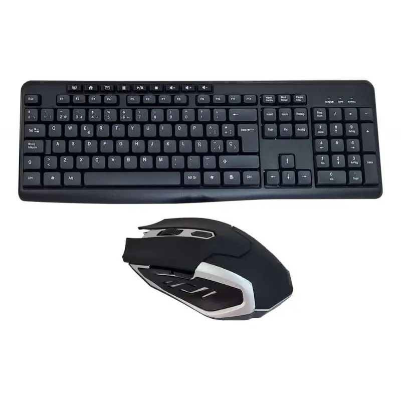 Kit Teclado + Mouse,Kit Teclado Mouse Optico Inalambrico Pc Notebook Escritorio - W3700