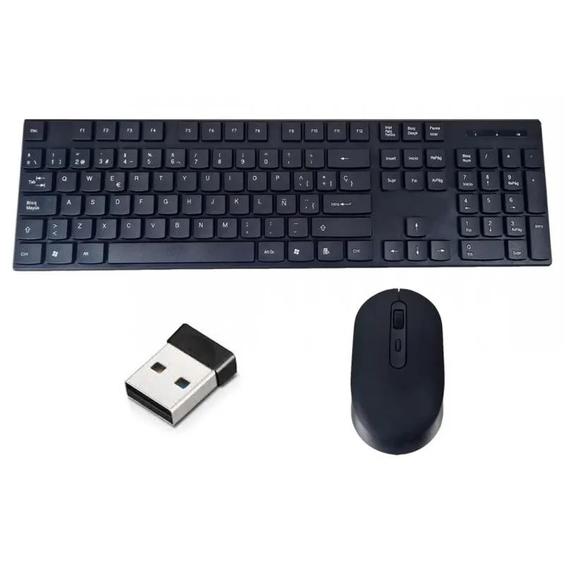 Kit Teclado + Mouse,Kit Mouse Teclado Inalambrico Usb Pc Notebook Escritorio - 3100
