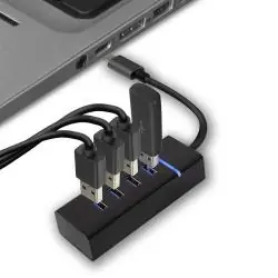 Hub USB,Hub Usb Adaptador Conector Tipo C Zapatilla Pc Notebook