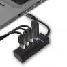 Hub USB,Hub Usb Adaptador Conector Tipo C Zapatilla Pc Notebook