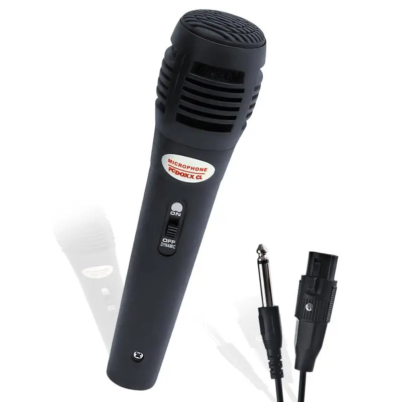 Micrófono Karaoke y Accesorios,Microfono Alambrico Fiesta Karaoke Jack 6.3 Cable Plug 6.5mm - SM-338