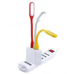 Accesorios Notebook,Luz Led Mini Portátil Azul Flexible Lámpara - Azul