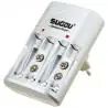 Cargadores de Pilas (Con y sin Pilas),Cargador De Pilas Recargables Aa Aaa Y Baterias De 9v - Sogdu