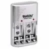 Cargadores de Pilas (Con y sin Pilas),Cargador De Pilas Recargables Aa Aaa Y Baterias De 9v - Sogdu
